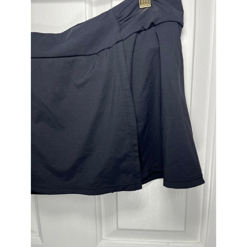 Athleta Midrise Black Swim Skort